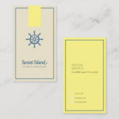 ヨット，ボート販売クラブビジネスカード 名刺 (正面/裏面)