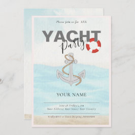 ヨット ボート クルーズ 誕生日パーティー 招待状
