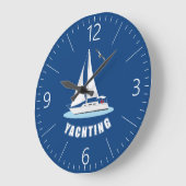 ヨット ラージ壁時計 (傾斜)