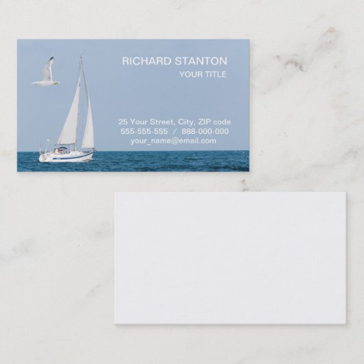 ヨット 名刺 (正面/裏面)