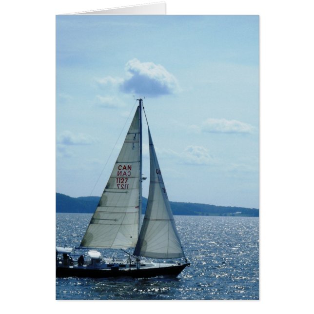 "ヨット、湖Champlain " (正面)