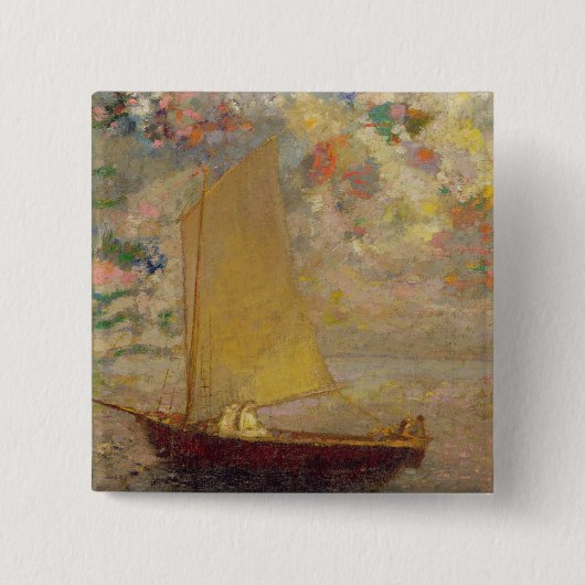 ヨット 缶バッジ (正面)