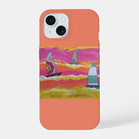 ヨット iPhone 15ケース (裏面)