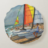 ヨットGarruchaスペイン ラウンドクッション (裏面)