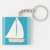 ヨットKeychain キーホルダー (裏面)