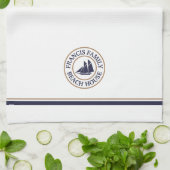 ヨッパーソナライズされた航海のトロゴキッチンタオル キッチンタオル (折り畳み)