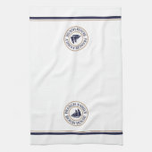 ヨッパーソナライズされた航海のトロゴキッチンタオル キッチンタオル (縦)