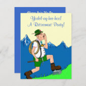 ヨデラー·ヨデリング退職招待状 招待状 (正面/裏面)