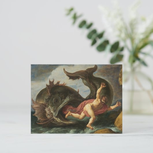 ヨナとクジラの絵はがき ポストカード (スタンド正面)