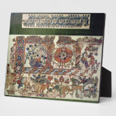 ヨナとクジラを描いた繊維の断片 フォトプラーク (側面)