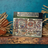 ヨナとクジラを描いた繊維の断片 フォトプラーク (側面)