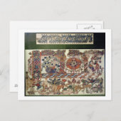 ヨナとクジラを描いた繊維の断片 ポストカード (正面/裏面)