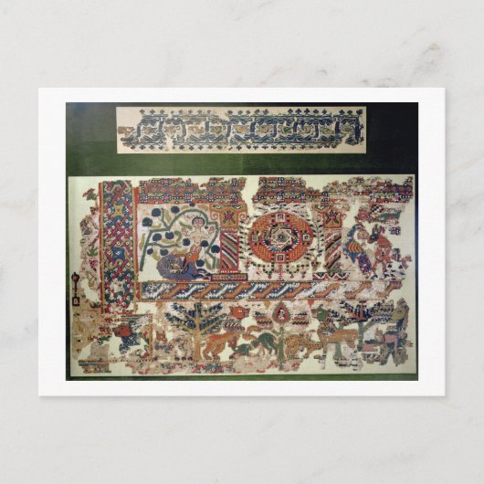 ヨナとクジラを描いた繊維の断片 ポストカード (正面)