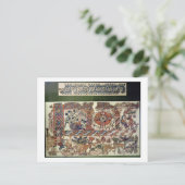 ヨナとクジラを描いた繊維の断片 ポストカード (スタンド正面)