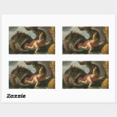 「ヨナとクジラ」アートシール 長方形シール (シート)