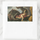 「ヨナとクジラ」アートシール 長方形シール (バッグ)