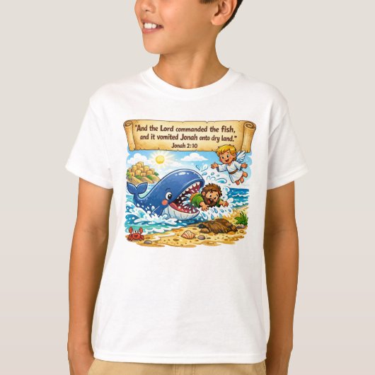 ヨナ書 2:10 Tシャツ (正面)