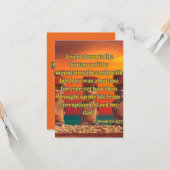 ヨナ2:6 KJV聖書の詩の写真の挨拶 カード (正面/裏面インサイチュ)