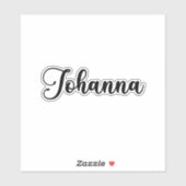 ヨハナ名 – 手書き書道 シール (シート)
