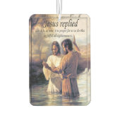 ヨハネによるイエス・キリストのバプテスマの一つ カーエアーフレッシュナー (裏面)