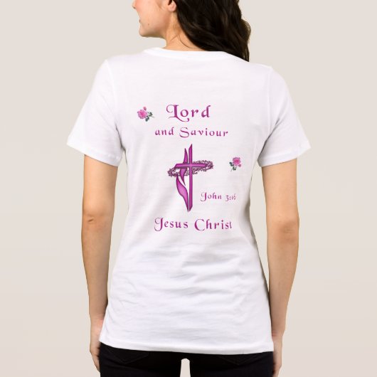 ヨハネによる福音書3章16節 トライブレンドＴシャツ (裏面)