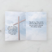 ヨハネの手紙Ⅰ 3:1 イエス・キリストは私たちのために命を捨ててくださった カード (内部)