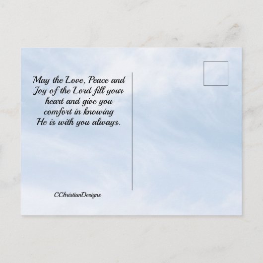 ヨハネの手紙Ⅰ 3:1 イエス・キリストは私たちのために命を捨ててくださった ポストカード (裏面)