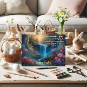 ヨハネの福音書復活節ウッドランドイースター 箔シーズンカード