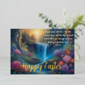 ヨハネの福音書復活節ウッドランドイースター 箔シーズンカード (立ち正面)