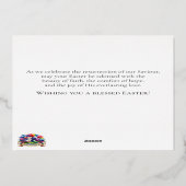 ヨハネの福音書復活節ウッドランドイースター 箔シーズンカード (裏面)