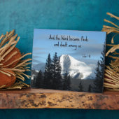 ヨハネの福音書第1章14節は肉となった… フォトプラーク (側面)