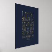 ヨハネの福音書第6章35節 箔ポスター (レイダウン)