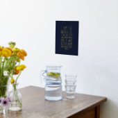 ヨハネの福音書第6章35節 箔ポスター (レイダウン (キッチン))