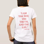 ヨハネの福音書14章6節 Tシャツ (裏面)