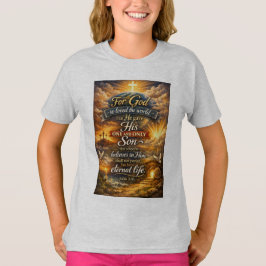 ヨハネの福音書3章16節 女子用Tシャツ Tシャツ