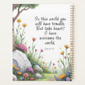 ヨハネの福音書 16:33 聖書の詩 画像 ポスター プランナー手帳 (裏面)