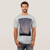 ヨハネの福音書 3章16節 メンズTシャツ Tシャツ (正面フル)