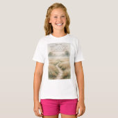 ヨハネの福音書 3章16節 聖書の言葉 ガールズTシャツ Tシャツ (正面フル)