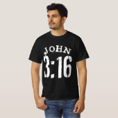ヨハネの福音書 3章16節 Tシャツ (正面フル)