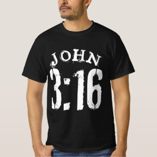 ヨハネの福音書 3章16節 Tシャツ