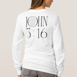 ヨハネの福音書 3:16 聖句 Tシャツ