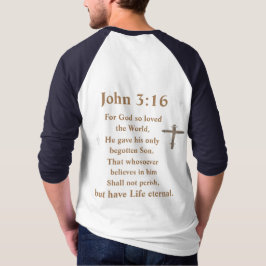 ヨハネの福音書 3:16 Tシャツ