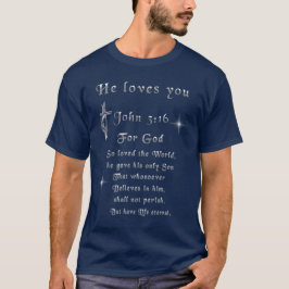 ヨハネの福音書 3:16 Tシャツ