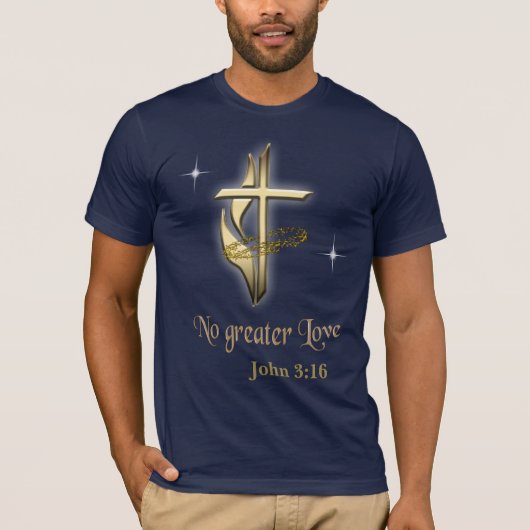 ヨハネの福音書 3:16 Tシャツ (正面)