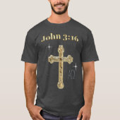 ヨハネの福音書 3:16 Tシャツ (正面)