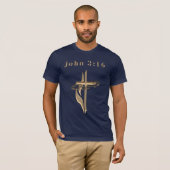 ヨハネの福音書 3:16 Tシャツ (正面フル)