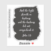 ヨハネの闇の福音で光が輝いた シール (シート)