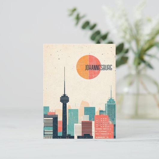 ヨハネスバーグ南アフリカ旅行 ポストカード (スタンド正面)