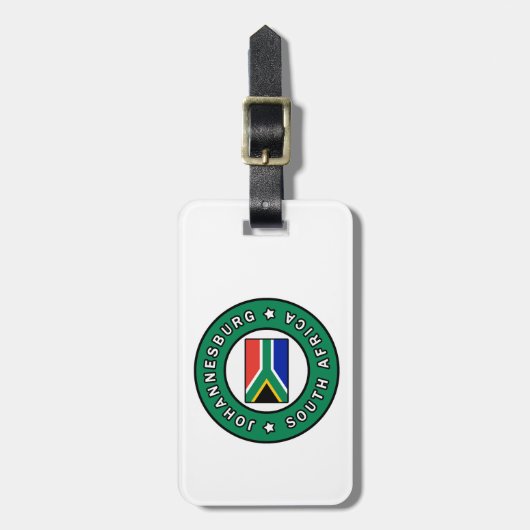 ヨハネスバーグ南アフリカ ラゲッジタグ (正面縦)