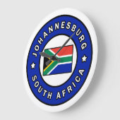 ヨハネスバーグ南アフリカ ラージ壁時計 (傾斜)